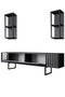 Hanah Home Chrome Line - Antracita, Negro